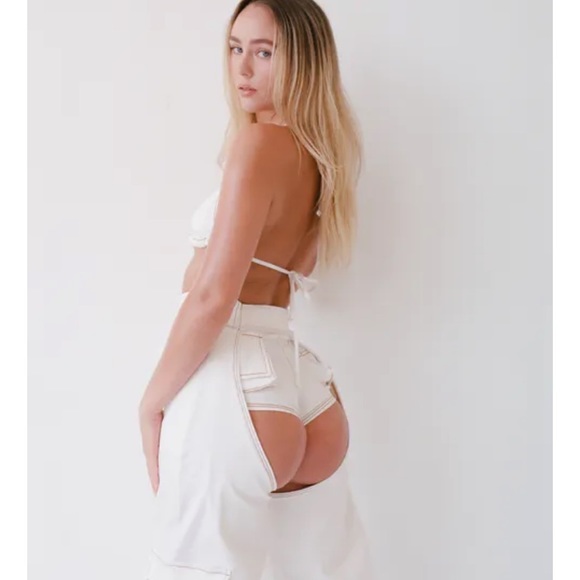 JEAN Machine Laina Rauma NWT szL bra Bralette triangle cropped  lainarauma denim - Picture 5 of 16